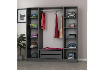 Fruitland Garderob 180 cm - Antracit - Products - Förvaring - Garderober & garderobssystem - Garderobsskåp