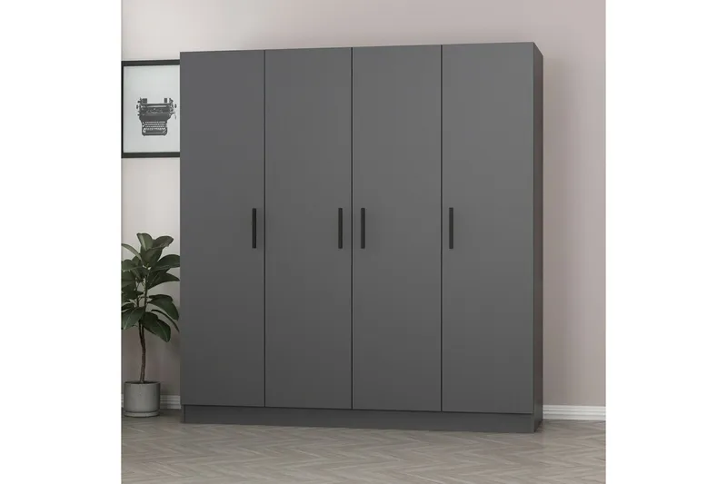 Fruitland Garderob 180 cm - Antracit - Products - F örvaring - Garderober & garderobssystem - Garderobsskåp
