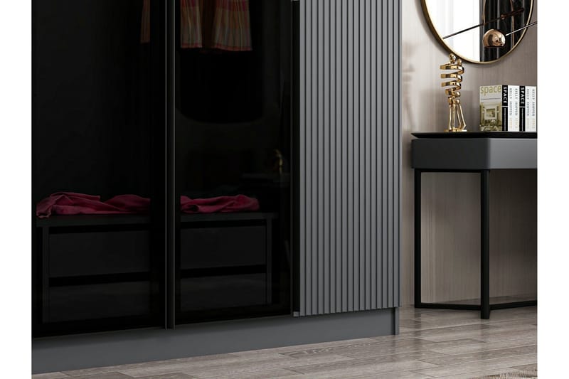Fruitland Garderob 180 cm - Antracit - Products - Förvaring - Garderober & garderobssystem - Garderobsskåp