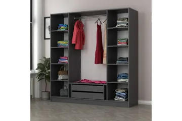 Fruitland Garderob 180 cm - Antracit - Products - Förvaring - Garderober & garderobssystem - Garderobsskåp