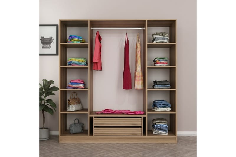 Fruitland Garderob 180 cm - Brun - Products - Förvaring - Garderober & garderobssystem - Garderobsskåp