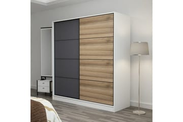 Fruitland Garderob 180 cm - Grå/Brun - Products - Förvaring - Garderober & garderobssystem - Garderobsskåp
