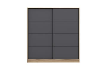 Fruitland Garderob 180 cm - Grå/Ek - Products - Förvaring - Garderober & garderobssystem - Garderobsskåp