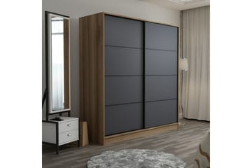 Fruitland Garderob 180 cm - Grå/Ek - Products - Förvaring - Garderober & garderobssystem - Garderobsskåp