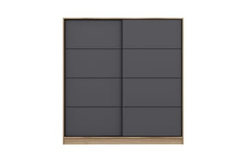 Fruitland Garderob 180 cm - Grå/Ek - Products - Förvaring - Garderober & garderobssystem - Garderobsskåp