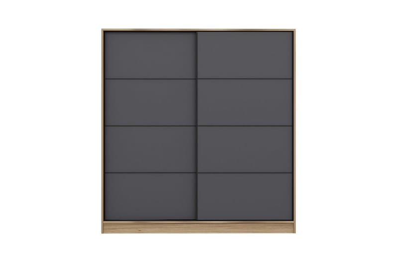 Fruitland Garderob 180 cm - Grå/Ek - Products - Förvaring - Garderober & garderobssystem - Garderobsskåp