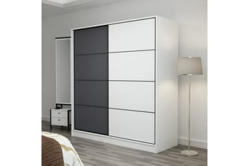Fruitland Garderob 180 cm - Grå/Vit - Products - Förvaring - Garderober & garderobssystem - Garderobsskåp