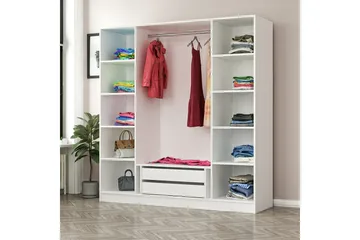 Fruitland Garderob 180 cm - Valnöt - Products - Förvaring - Garderober & garderobssystem - Garderobsskåp