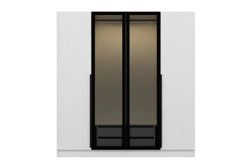 Fruitland Garderob 180 cm - Vit - Products - Förvaring - Garderober & garderobssystem - Garderobsskåp