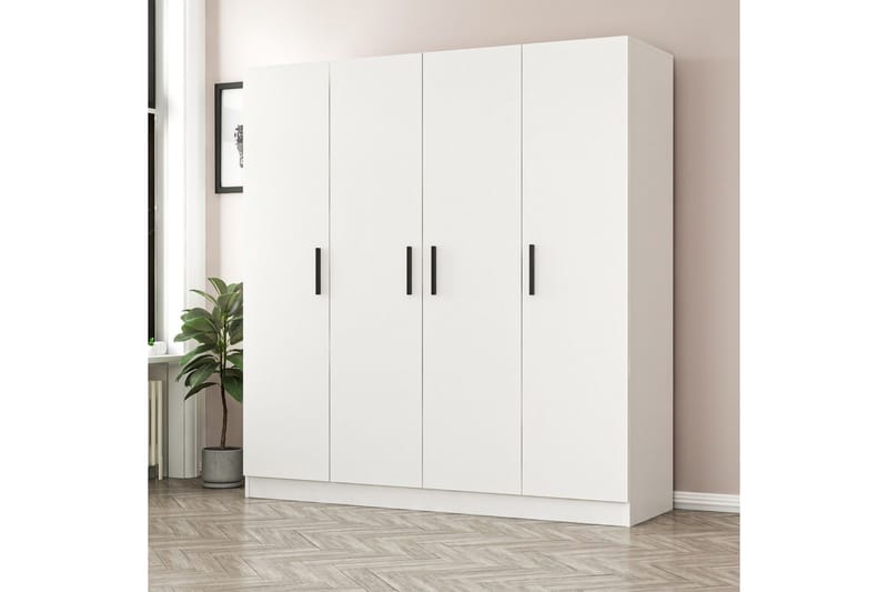 Fruitland Garderob 180 cm - Vit - Products - Förvaring - Garderober & garderobssystem - Garderobsskåp