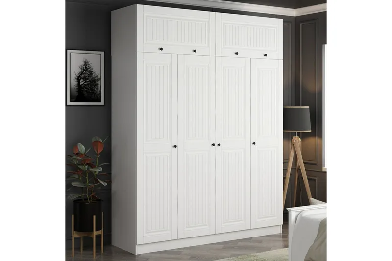 Fruitland Garderob 180 cm - Vit - Products - Förvaring - Garderober & garderobssystem - Garderobsskåp