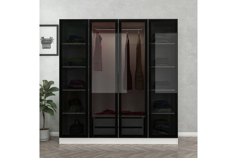 Fruitland Garderob 180 cm - Vit - Products - Förvaring - Garderober & garderobssystem - Garderobsskåp