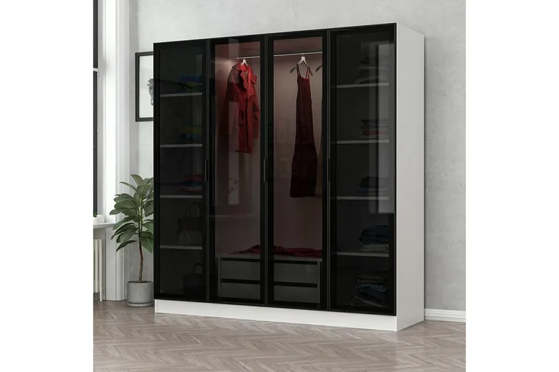 Fruitland Garderob 180 cm - Vit - Products - Förvaring - Garderober & garderobssystem - Garderobsskåp