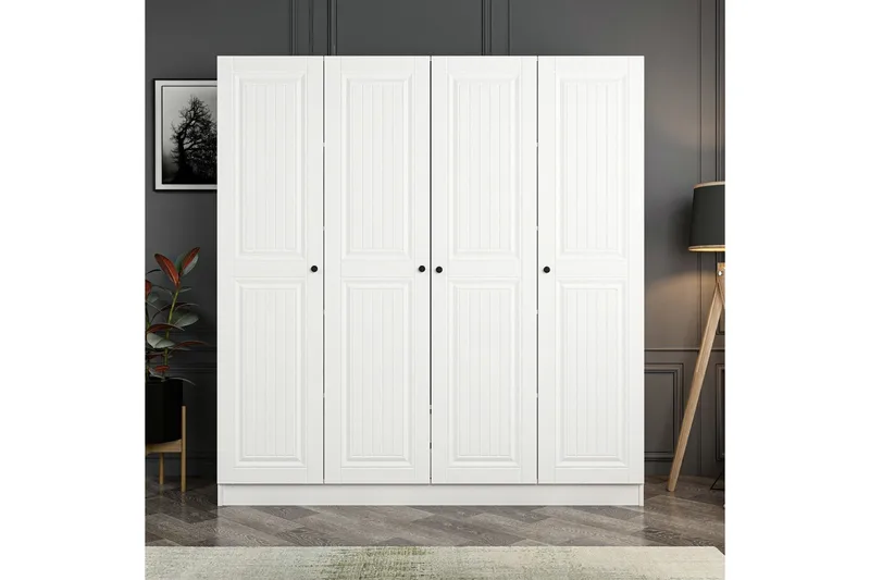 Fruitland Garderob 180 cm - Vit - Products - Förvaring - Garderober & garderobssystem - Garderobsskåp