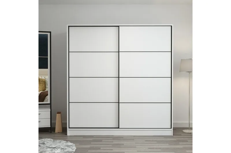 Fruitland Garderob 180 cm - Vit - Products - Förvaring - Garderober & garderobssystem - Garderobsskåp