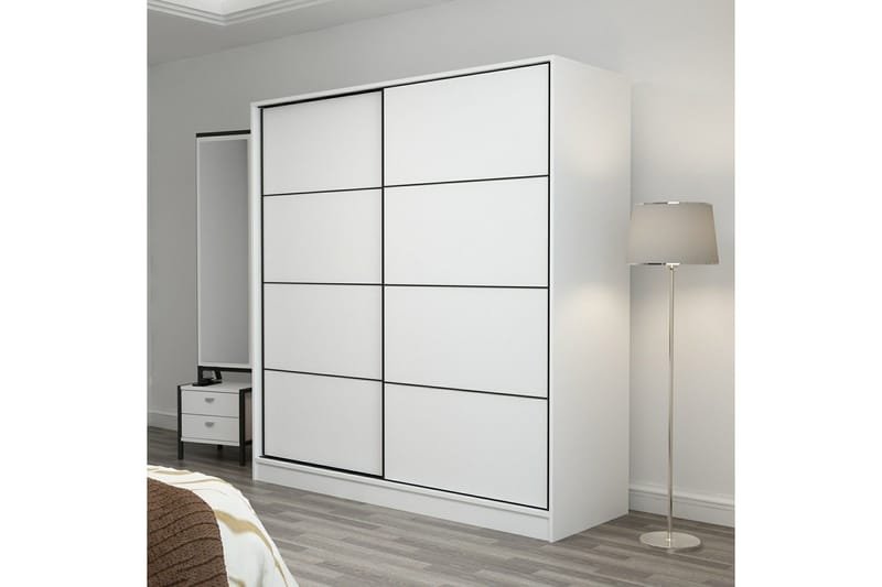 Fruitland Garderob 180 cm - Vit - Products - Förvaring - Garderober & garderobssystem - Garderobsskåp