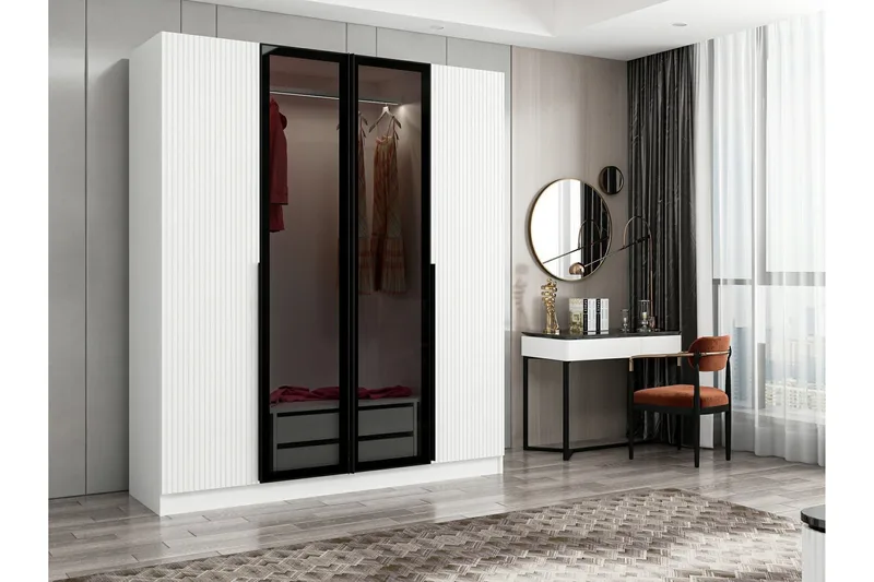 Fruitland Garderob 180 cm - Vit - Products - Förvaring - Garderober & garderobssystem - Garderobsskåp
