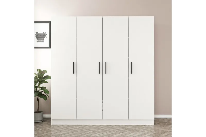 Fruitland Garderob 180 cm - Vit - Products - Förvaring - Garderober & garderobssystem - Garderobsskåp
