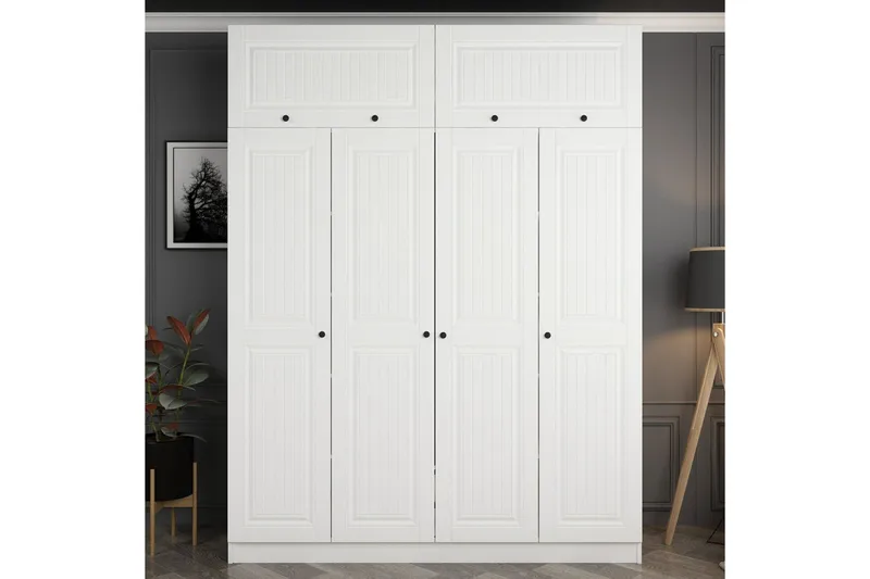 Fruitland Garderob 180 cm - Vit - Products - Förvaring - Garderober & garderobssystem - Garderobsskåp