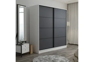 Fruitland Garderob 220 cm - Antracit - Products - Förvaring - Garderober & garderobssystem - Garderobsskåp