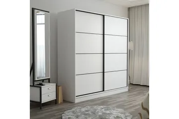 Fruitland Garderob 220 cm - Vit - Products - Förvaring - Garderober & garderobssystem - Garderobsskåp