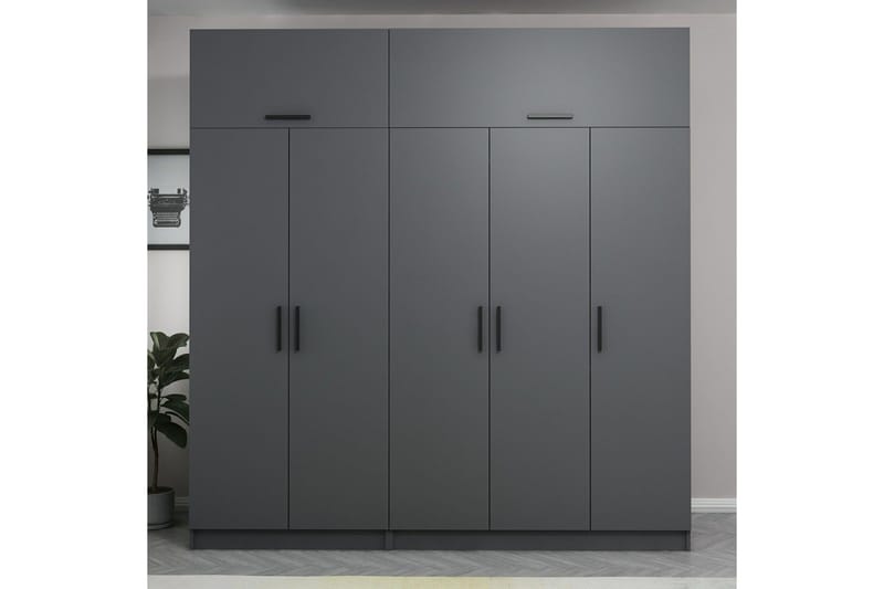 Fruitland Garderob 225 cm - Antracit - Products - Förvaring - Garderober & garderobssystem - Garderobsskåp