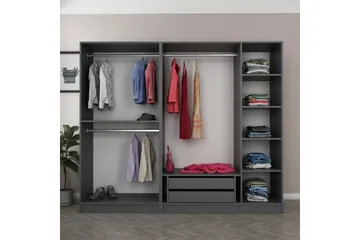 Fruitland Garderob 225 cm - Antracit - Products - Förvaring - Garderober & garderobssystem - Garderobsskåp