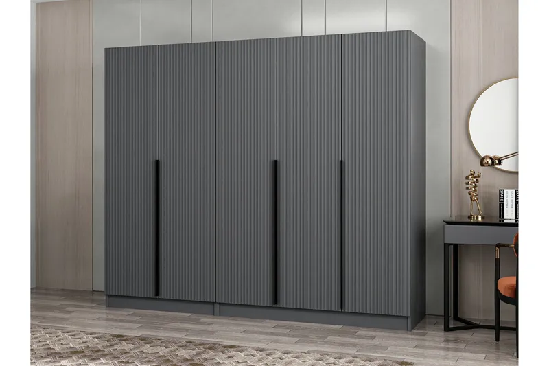 Fruitland Garderob 225 cm - Antracit - Products - F örvaring - Garderober & garderobssystem - Garderobsskåp