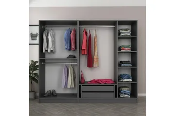 Fruitland Garderob 225 cm - Antracit - Products - Förvaring - Garderober & garderobssystem - Garderobsskåp