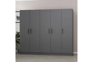 Fruitland Garderob 225 cm - Antracit - Products - Förvaring - Garderober & garderobssystem - Garderobsskåp