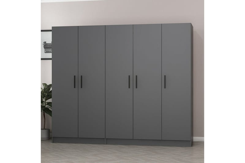 Fruitland Garderob 225 cm - Antracit - Products - F örvaring - Garderober & garderobssystem - Garderobsskåp
