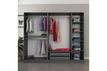 Fruitland Garderob 225 cm - Antracit - Products - Förvaring - Garderober & garderobssystem - Garderobsskåp