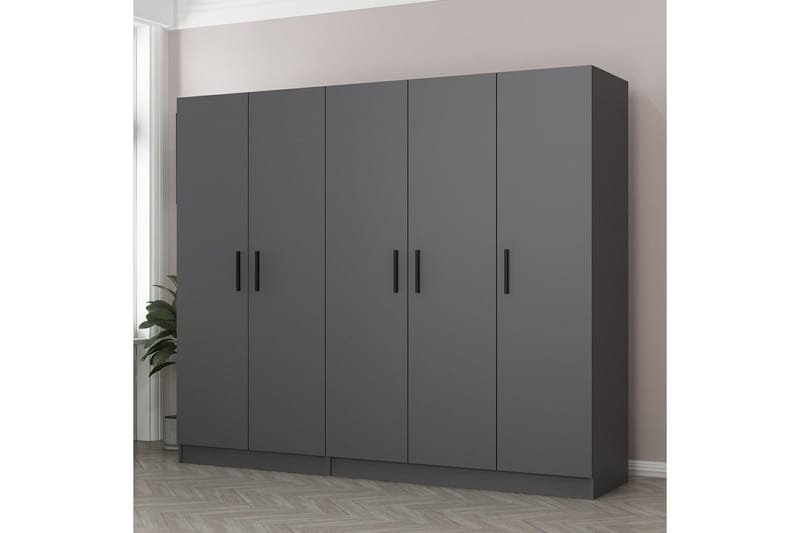 Fruitland Garderob 225 cm - Antracit - Products - Förvaring - Garderober & garderobssystem - Garderobsskåp