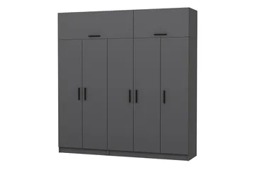 Fruitland Garderob 225 cm - Antracit - Products - Förvaring - Garderober & garderobssystem - Garderobsskåp