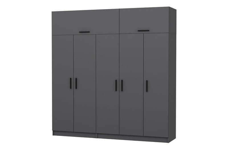 Fruitland Garderob 225 cm - Antracit - Products - Förvaring - Garderober & garderobssystem - Garderobsskåp