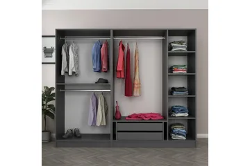 Fruitland Garderob 225 cm - Antracit - Products - Förvaring - Garderober & garderobssystem - Garderobsskåp