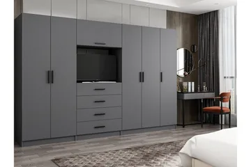 Fruitland Garderob 225 cm - Antracit - Products - Förvaring - Garderober & garderobssystem - Garderobsskåp