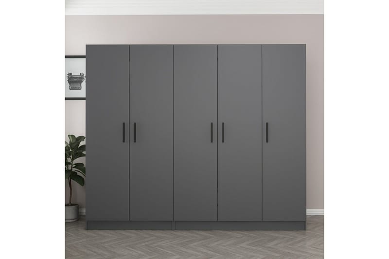 Fruitland Garderob 225 cm - Antracit - Products - Förvaring - Garderober & garderobssystem - Garderobsskåp