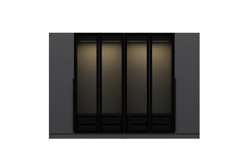 Fruitland Garderob 225 cm - Antracit - Products - Förvaring - Garderober & garderobssystem - Garderobsskåp