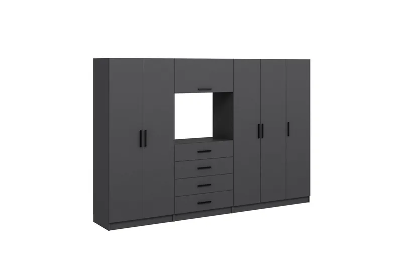 Fruitland Garderob 225 cm - Antracit - Products - Förvaring - Garderober & garderobssystem - Garderobsskåp
