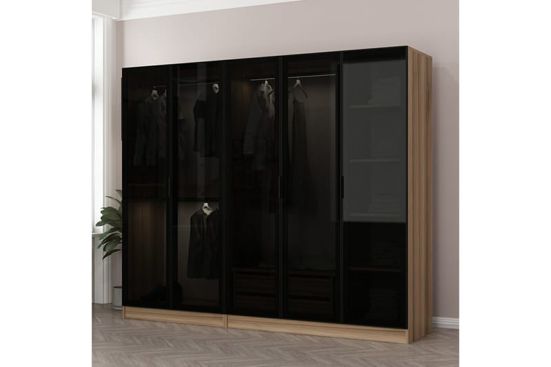 Fruitland Garderob 225 cm - Brun - Products - Förvaring - Garderober & garderobssystem - Garderobsskåp