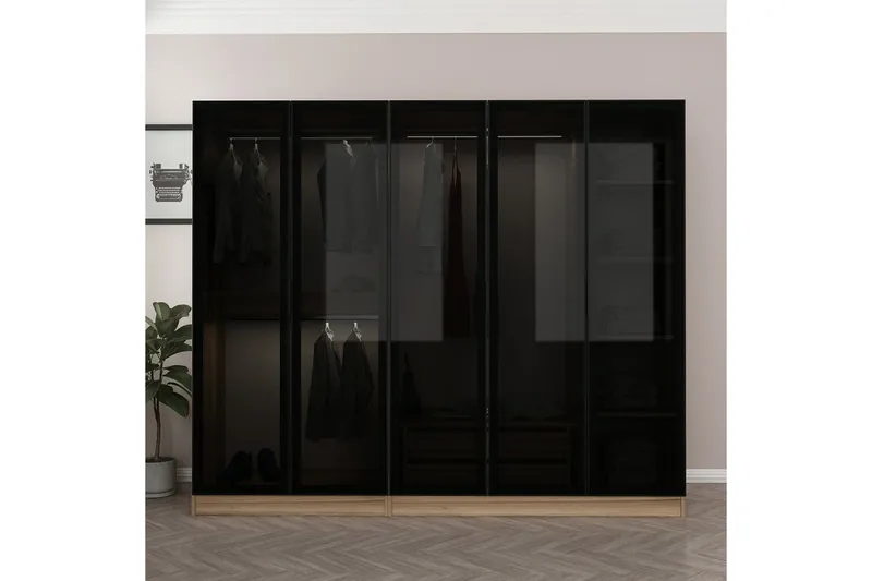 Fruitland Garderob 225 cm - Brun - Products - Förvaring - Garderober & garderobssystem - Garderobsskåp