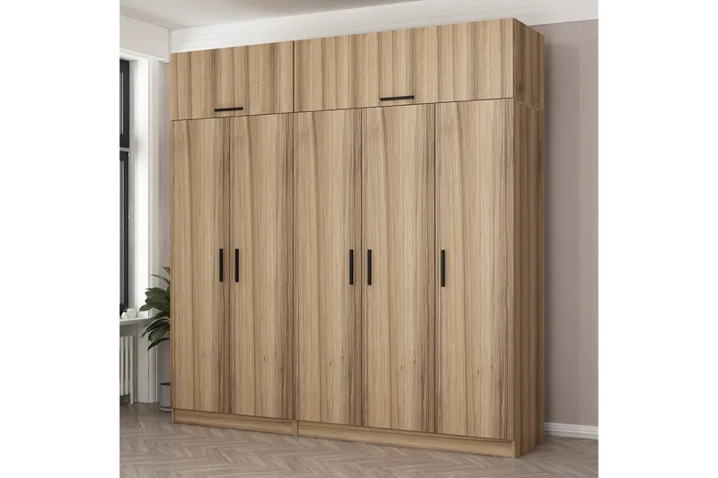 Fruitland Garderob 225 cm - Brun - Products - Förvaring - Garderober & garderobssystem - Garderobsskåp