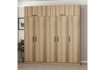 Fruitland Garderob 225 cm - Brun - Products - Förvaring - Garderober & garderobssystem - Garderobsskåp
