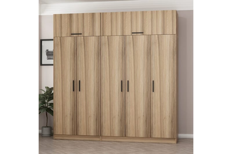 Fruitland Garderob 225 cm - Brun - Products - Förvaring - Garderober & garderobssystem - Garderobsskåp