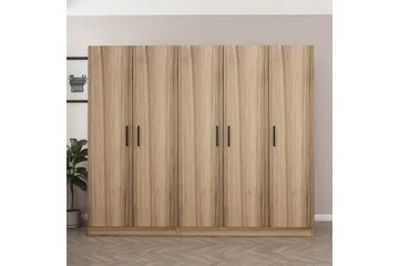 Fruitland Garderob 225 cm - Brun - Products - Förvaring - Garderober & garderobssystem - Garderobsskåp