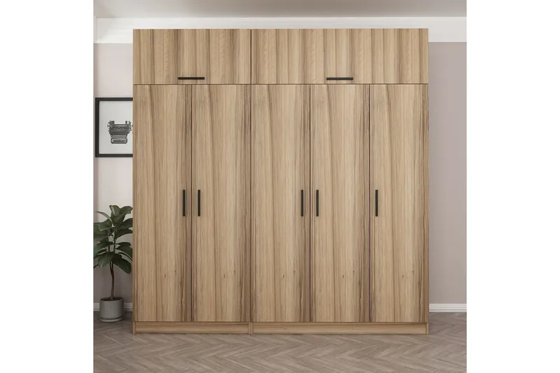 Fruitland Garderob 225 cm - Brun - Products - Förvaring - Garderober & garderobssystem - Garderobsskåp
