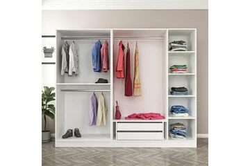 Fruitland Garderob 225 cm - Vit - Products - Förvaring - Garderober & garderobssystem - Garderobsskåp