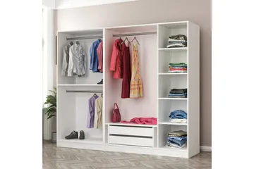 Fruitland Garderob 225 cm - Vit - Products - Förvaring - Garderober & garderobssystem - Garderobsskåp