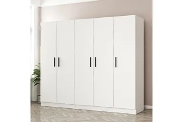 Fruitland Garderob 225 cm - Vit - Products - Förvaring - Garderober & garderobssystem - Garderobsskåp